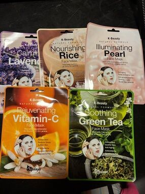 Soothing Green Tea Face Mask - all 5